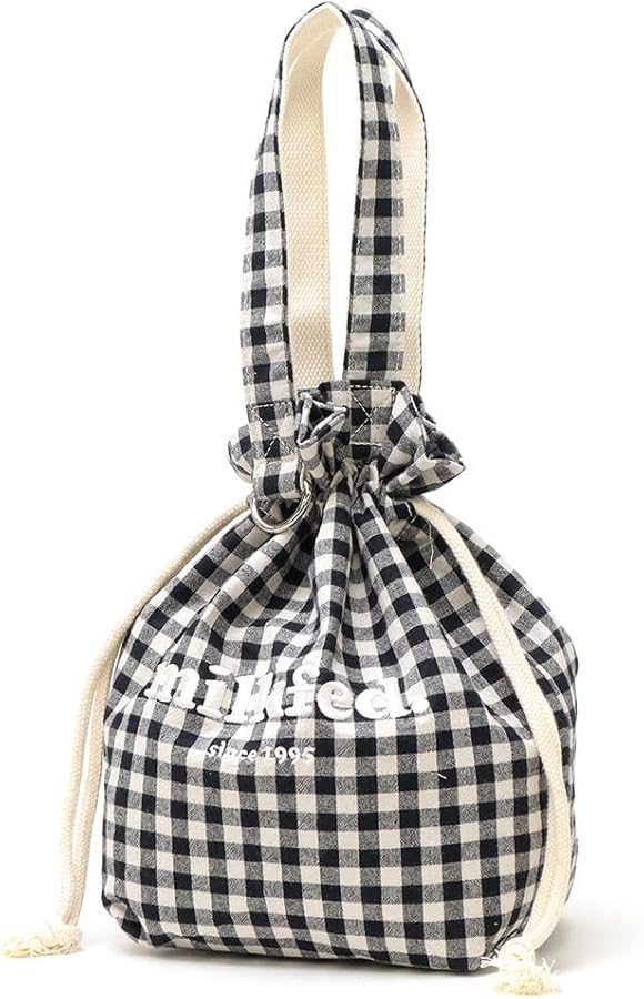 Amazon | [ミルクフェド] 保冷バッグ GINGHAM DRAWSTRING COOLER BAG